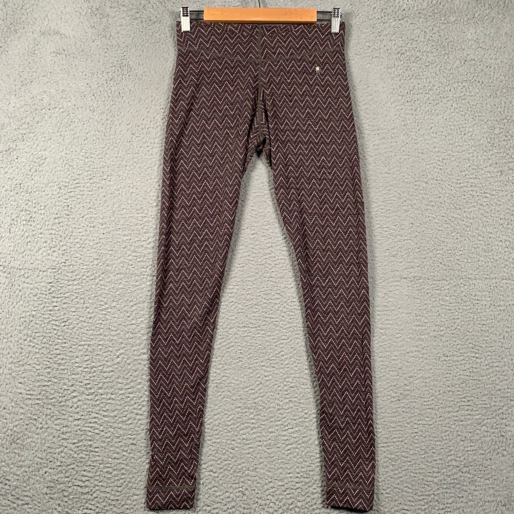 Smartwool Merino 250 Baselayer Pattern Bottom Women's Medium M Chevron Leggings